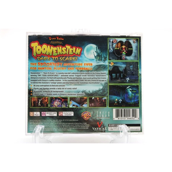 PS1 Tiny Toon Adventures: Toonenstein Dare to Scare (1999) CIB w/ Manual + Reg. - Picture 3 of 9